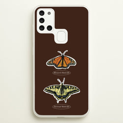 Butterfly Species Collage  - Patterns Phone Case for Galaxy A21s