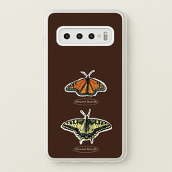 Butterfly Species Collage  - Patterns Phone Case for Galaxy S10 Plus