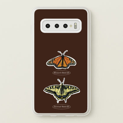 Butterfly Species Collage  - Patterns Phone Case for Galaxy S10 Plus