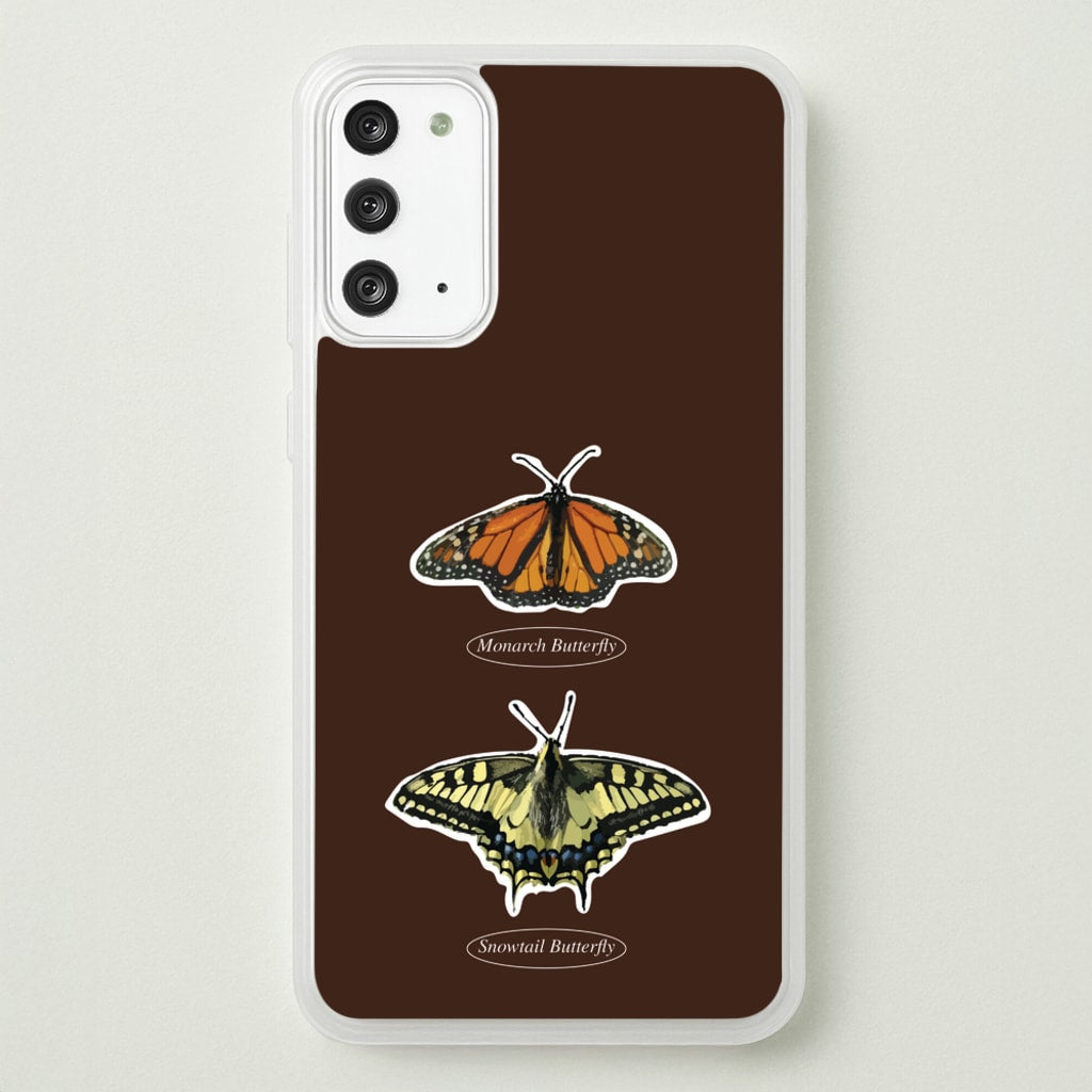 Butterfly Species Collage  - Patterns Phone Case for Galaxy Note 20