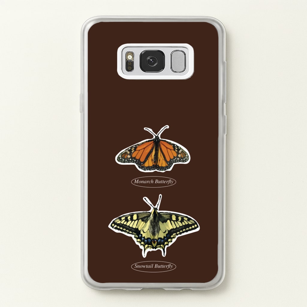 Butterfly Species Collage  - Patterns Phone Case for Galaxy S8 Plus