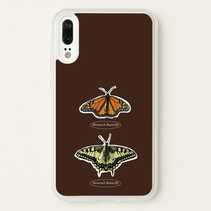 Butterfly Species Collage  - Patterns Phone Case for Huawei P20
