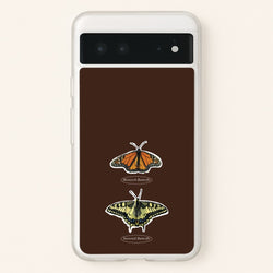 Butterfly Species Collage  - Patterns Phone Case for Google Pixel 6
