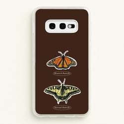 Butterfly Species Collage  - Patterns Phone Case for Galaxy S10e