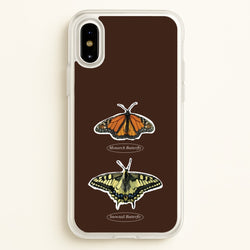 Butterfly Species Collage  - Patterns Phone Case for iPhone X / XS