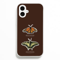 Butterfly Species Collage  - Patterns Phone Case for iPhone 16 Plus