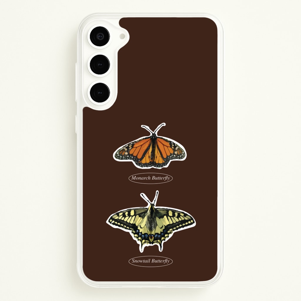 Butterfly Species Collage  - Patterns Phone Case for Galaxy S23