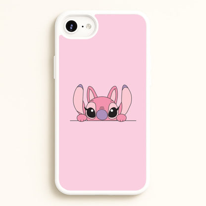 Angel Leaning - Pink Alien  - Angel Stitch Phone Case for iPhone 6 Plus / 7 Plus / 8 Plus
