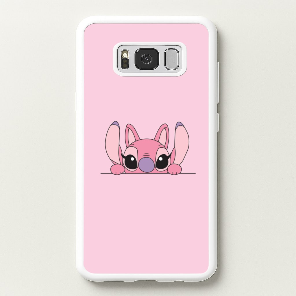 Angel Leaning - Pink Alien  - Angel Stitch Phone Case for Galaxy S8