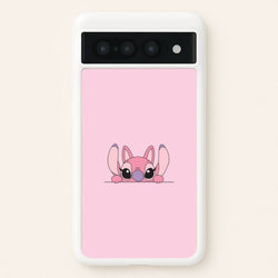 Angel Leaning - Pink Alien  - Angel Stitch Phone Case for Google Pixel 7 Pro