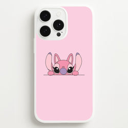 Angel Leaning - Pink Alien  - Angel Stitch Phone Case for iPhone 13 Pro Max