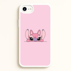 Angel Leaning - Pink Alien  - Angel Stitch Phone Case for iPhone 6 / 7 / 8 / SE