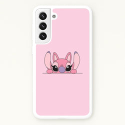 Angel Leaning - Pink Alien  - Angel Stitch Phone Case for Galaxy S21 Plus