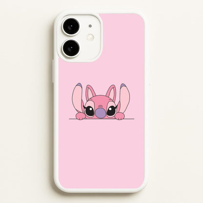 Angel Leaning - Pink Alien  - Angel Stitch Phone Case for iPhone 11