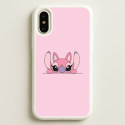 Angel Leaning - Pink Alien  - Angel Stitch Phone Case for iPhone X / XS