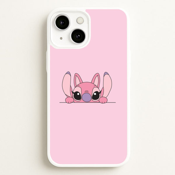 Angel Leaning - Pink Alien  - Angel Stitch Phone Case for iPhone 13 Mini