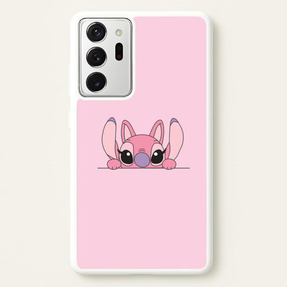 Angel Leaning - Pink Alien  - Angel Stitch Phone Case for Galaxy Note 20 Ultra
