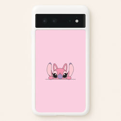 Angel Leaning - Pink Alien  - Angel Stitch Phone Case for Google Pixel 6