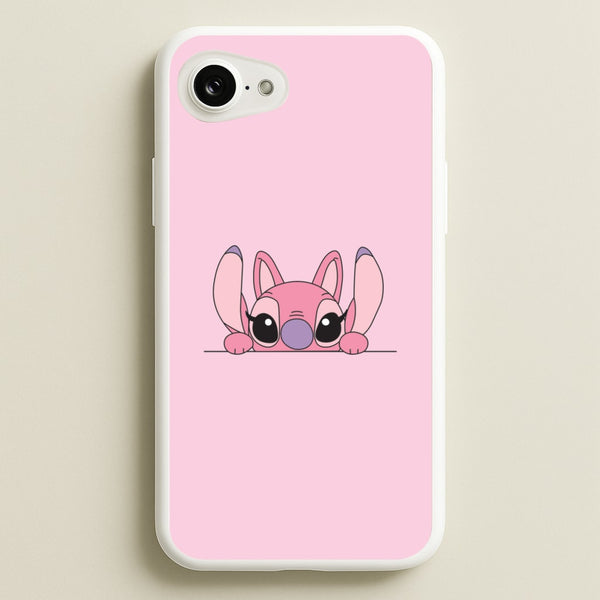 Angel Leaning - Pink Alien  - Angel Stitch Phone Case for iPhone 16e