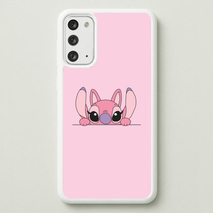 Angel Leaning - Pink Alien  - Angel Stitch Phone Case for Galaxy Note 20
