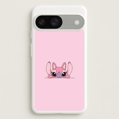 Angel Leaning - Pink Alien  - Angel Stitch Phone Case for Google Pixel 9 / 9 Pro