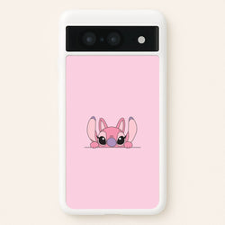 Angel Leaning - Pink Alien  - Angel Stitch Phone Case for Google Pixel 8
