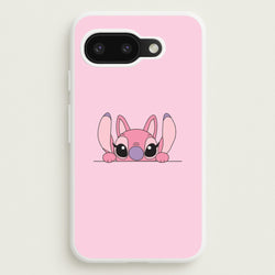 Angel Leaning - Pink Alien  - Angel Stitch Phone Case for Google Pixel 9a