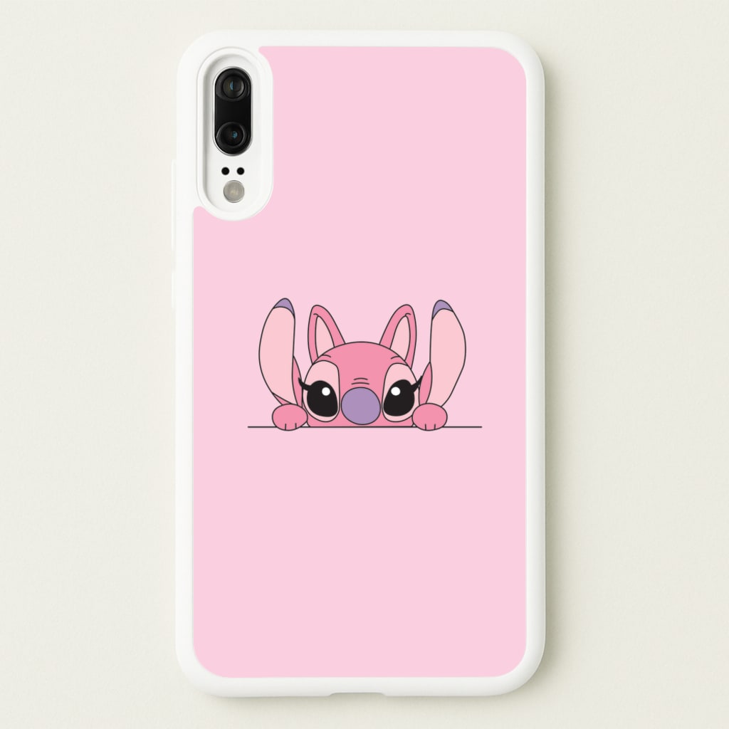 Angel Leaning - Pink Alien  - Angel Stitch Phone Case for Huawei P20