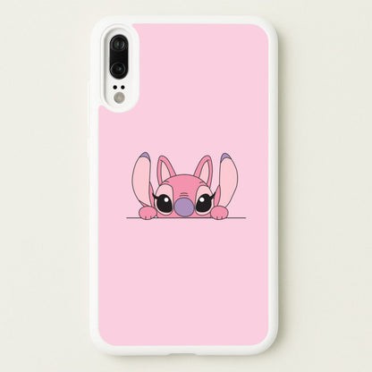 Angel Leaning - Pink Alien  - Angel Stitch Phone Case for Huawei P20