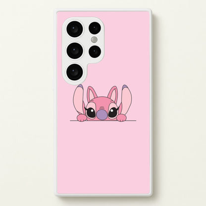 Angel Leaning - Pink Alien  - Angel Stitch Phone Case for Galaxy S24 Ultra