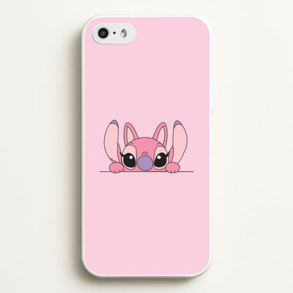 Angel Leaning - Pink Alien  - Angel Stitch Phone Case for iPhone 5 / 5s / SE 2016