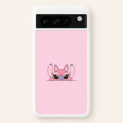 Angel Leaning - Pink Alien  - Angel Stitch Phone Case for Google Pixel 8 Pro