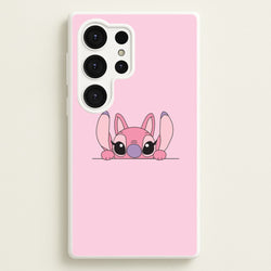 Angel Leaning - Pink Alien  - Angel Stitch Phone Case for Galaxy S25 Ultra