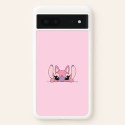 Angel Leaning - Pink Alien  - Angel Stitch Phone Case for Google Pixel 7