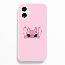 Angel Leaning - Pink Alien  - Angel Stitch Phone Case for iPhone 16 Plus