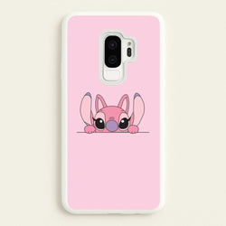 Angel Leaning - Pink Alien  - Angel Stitch Phone Case for Galaxy S9 Plus