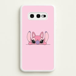 Angel Leaning - Pink Alien  - Angel Stitch Phone Case for Galaxy S10e