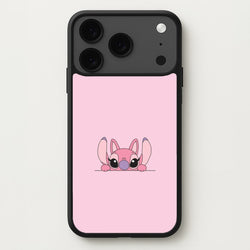 Angel Leaning - Pink Alien Phone Case for iPhone 17 Pro