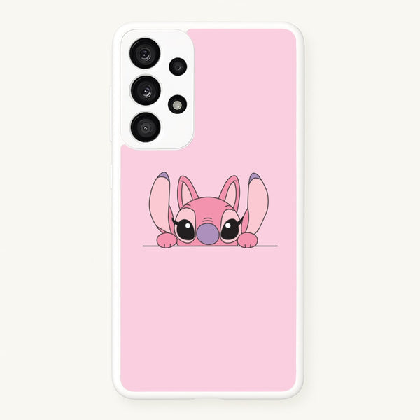 Angel Leaning - Pink Alien  - Angel Stitch Phone Case for Galaxy A33