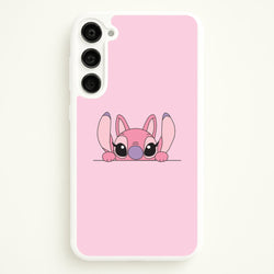 Angel Leaning - Pink Alien  - Angel Stitch Phone Case for Galaxy S23 Plus