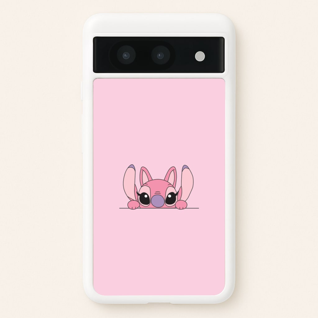 Angel Leaning - Pink Alien  - Angel Stitch Phone Case for Google Pixel 8a