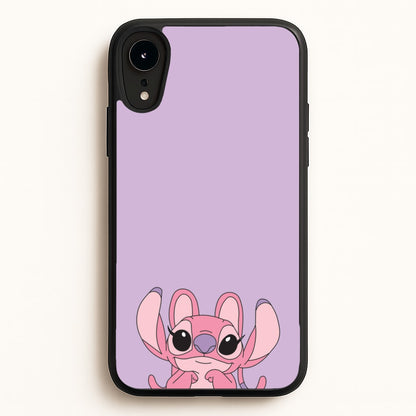 Gazing - Pink Alien  - Angel Stitch Phone Case for iPhone XR