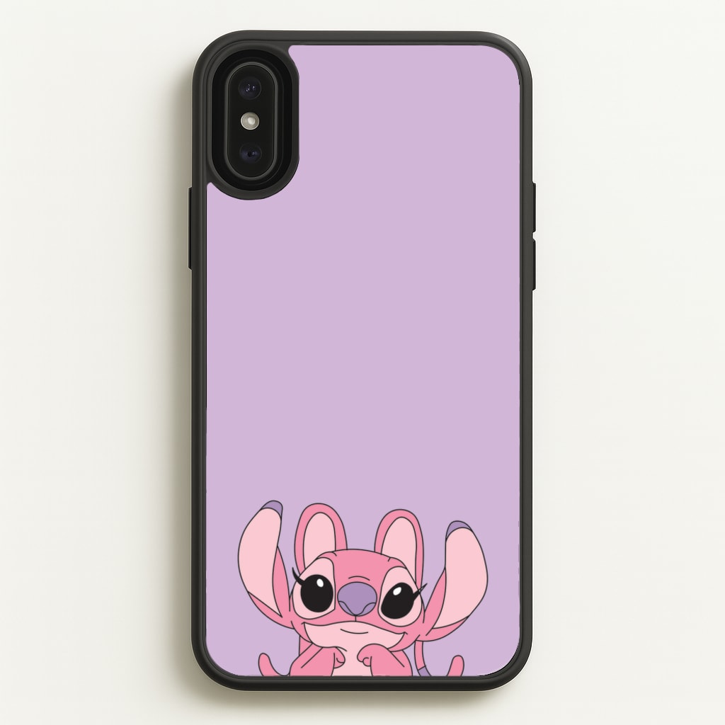 Gazing - Pink Alien  - Angel Stitch Phone Case for iPhone XS Max