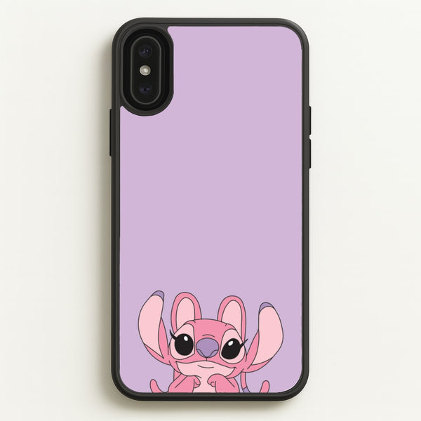 Gazing - Pink Alien  - Angel Stitch Phone Case for iPhone XS Max