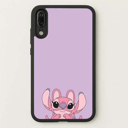Gazing - Pink Alien  - Angel Stitch Phone Case for Huawei P20