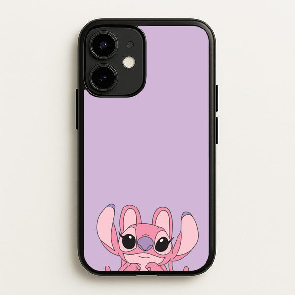 Gazing - Pink Alien  - Angel Stitch Phone Case for iPhone 12 / 12 Pro
