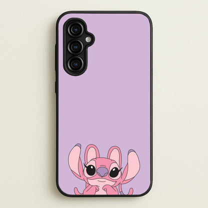 Gazing - Pink Alien  - Angel Stitch Phone Case for Galaxy A54