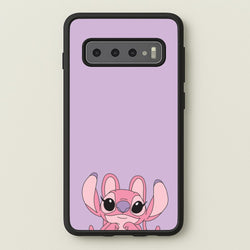 Gazing - Pink Alien  - Angel Stitch Phone Case for Galaxy S10 Plus