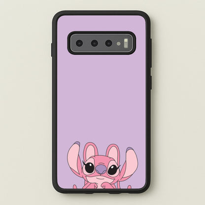 Gazing - Pink Alien  - Angel Stitch Phone Case for Galaxy S10 Plus
