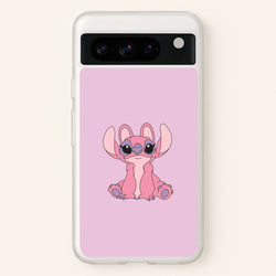 Sitting Down - Pink Alien  - Angel Stitch Phone Case for Google Pixel 8 Pro